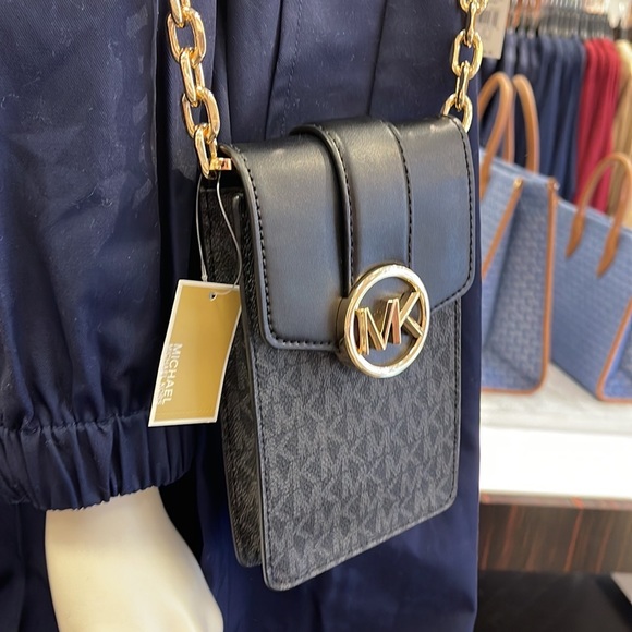 Michael Kors Carmen Small Logo Smartphone Crossbody Bag
Black - Picture 16 of 16